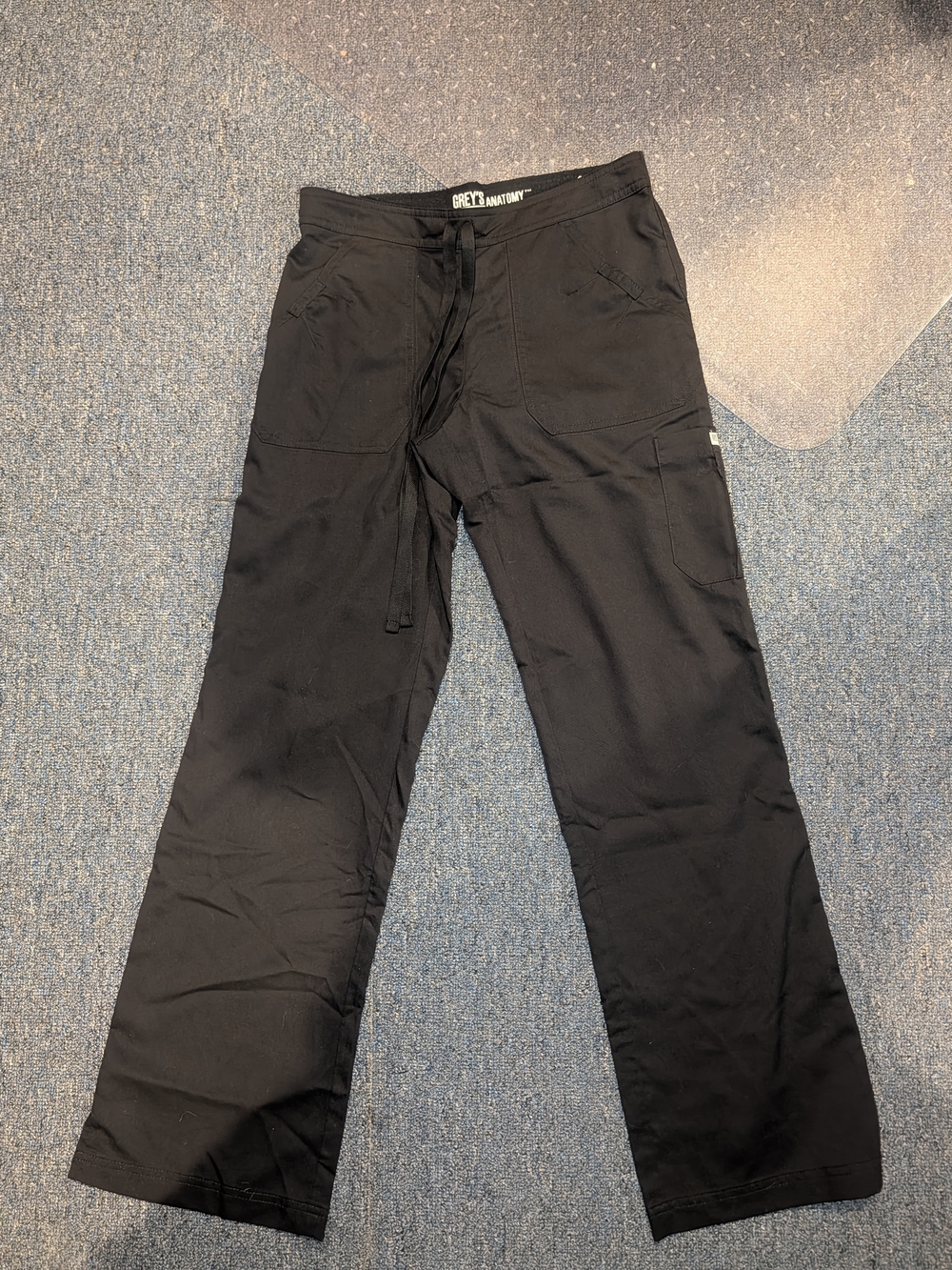 ⭐ 3 For $20⭐Grey's Anatomy Black Women's Drawstring Jogger Scrub Pants